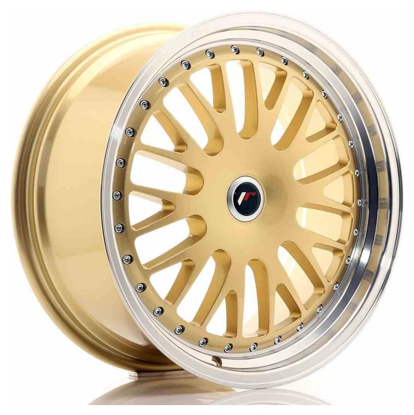 JR Wheels JR10 19x8,5 ET20-35 Blank Gold w/Machined Lip