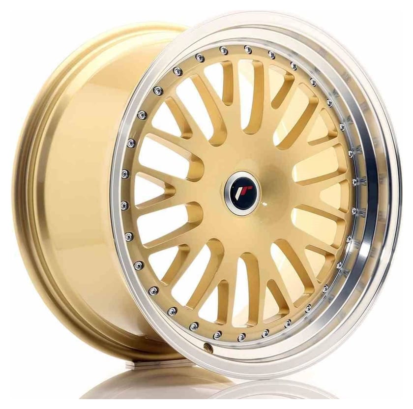 JR Wheels JR10 19x9,5 ET20-35 Blank Gold w/Machined Lip