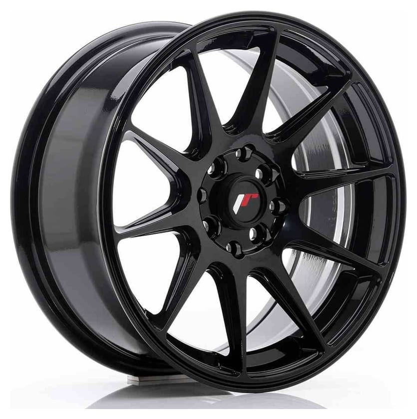 JR Wheels JR11 16x7 ET30 4x100/114 Glossy Black