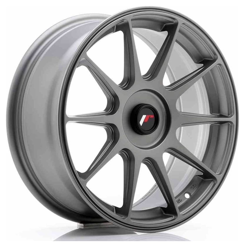 JR Wheels JR11 17x7,25 ET35-40 Blank Matt Gun Metal