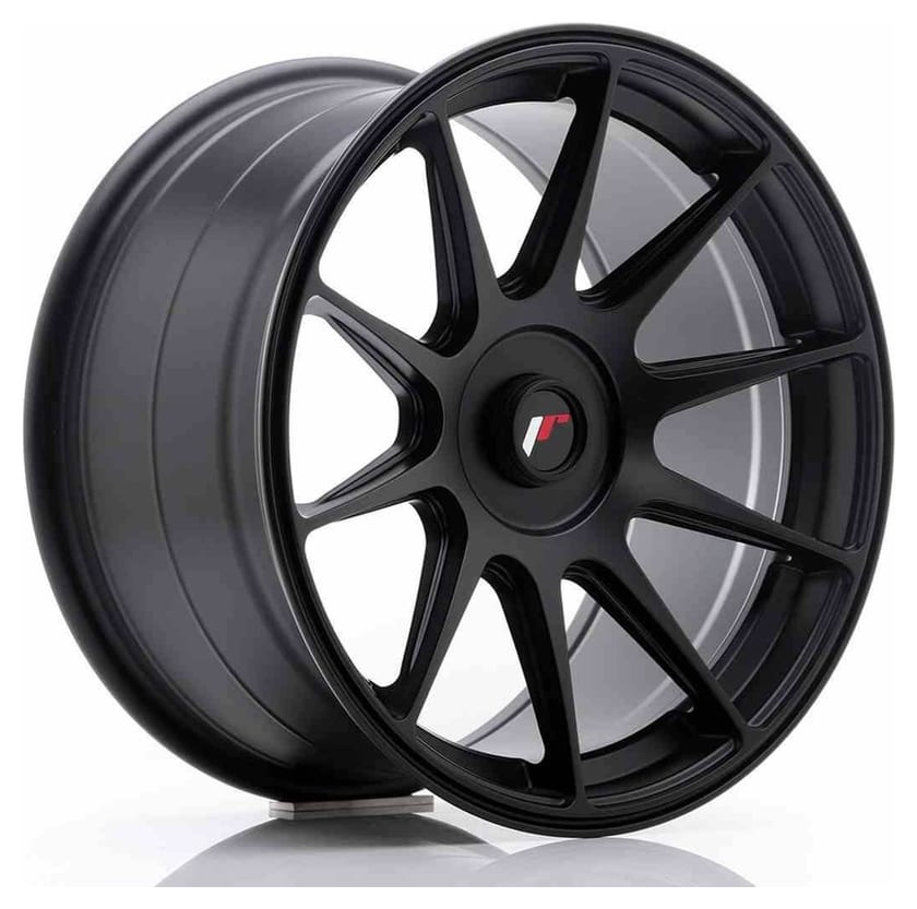 JR Wheels JR11 17x9 ET25-35 Blank Matt Black
