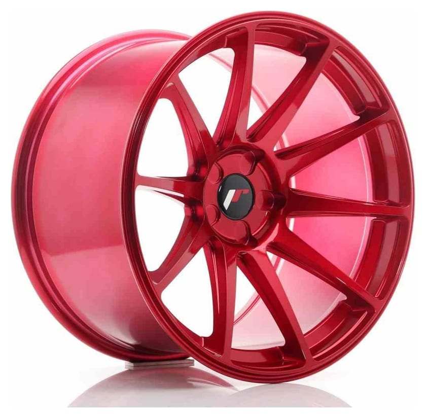 JR Wheels JR11 19x11 ET25 5H Blank Platinum Red