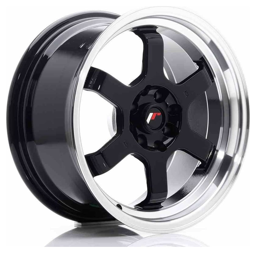 JR Wheels JR12 16x8 ET15 4x100/114 Gloss Black
