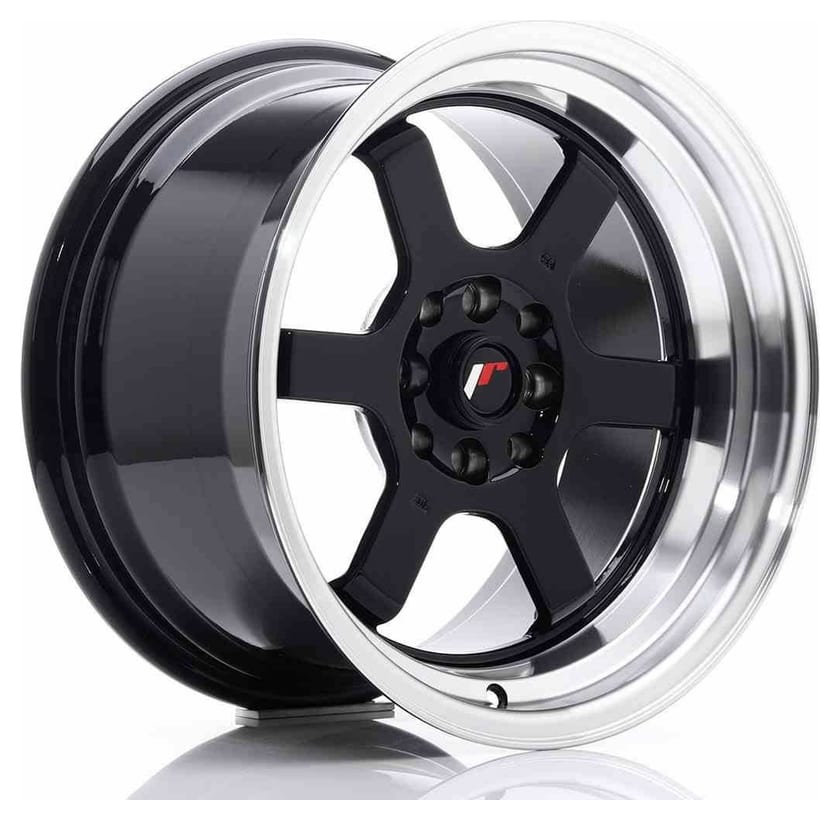 JR Wheels JR12 16x9 ET10 4x100/114 Gloss Black