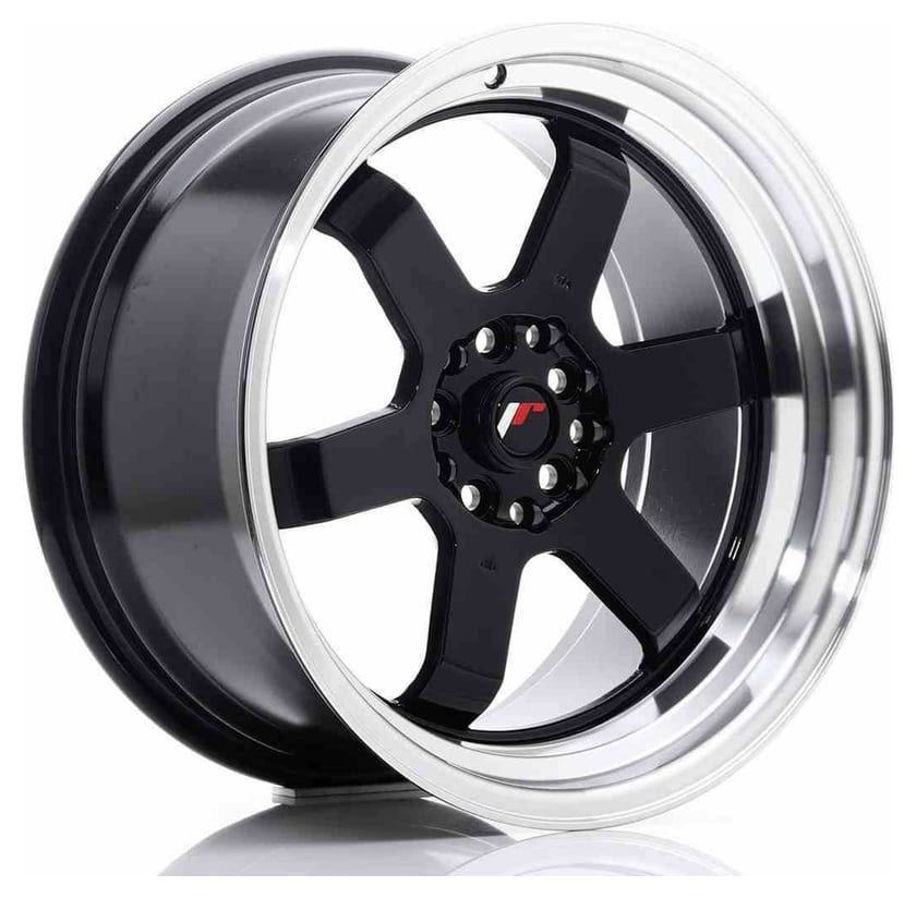 JR Wheels JR12 17x9 ET25 4x100/114 Gloss Black