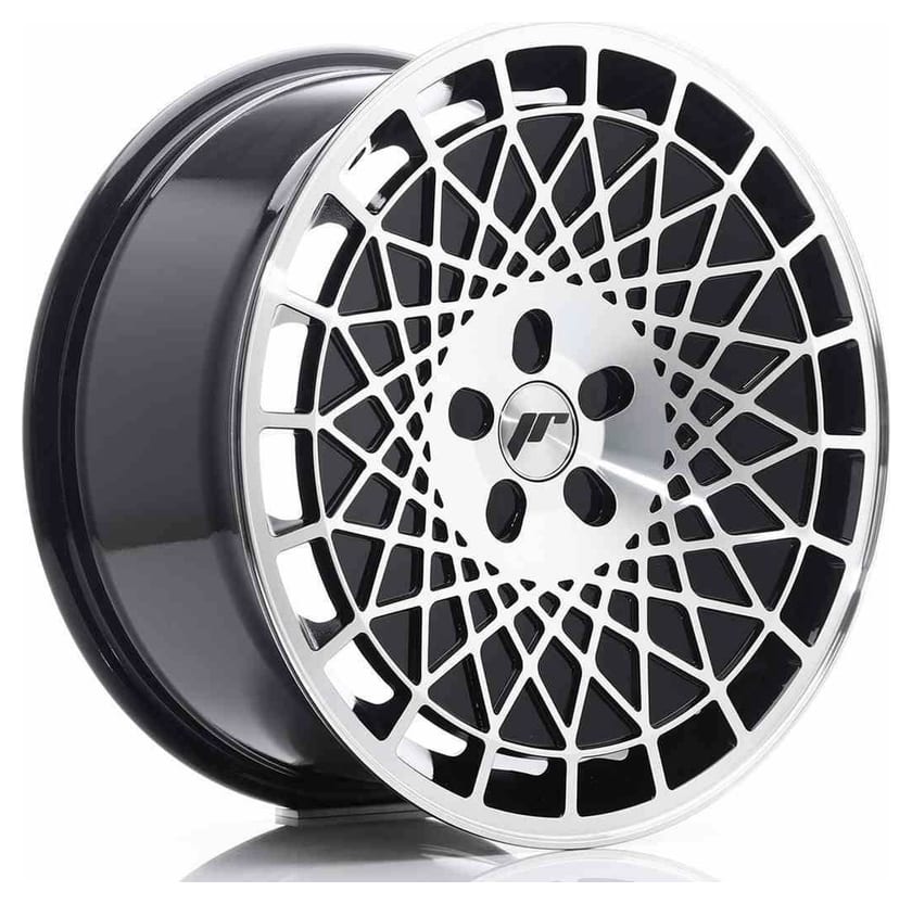 JR Wheels JR14 18x8,5 ET35-40 5H Blank Gloss Black Machined Face