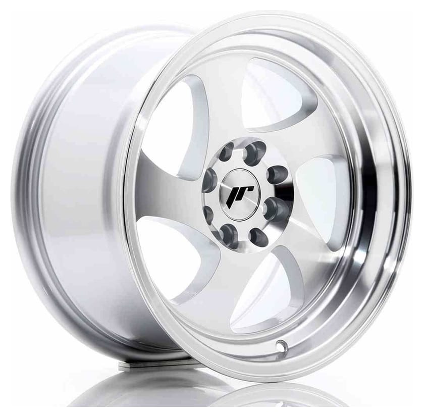 JR Wheels JR15 15x8 ET20 4x100/108 Machined Silver