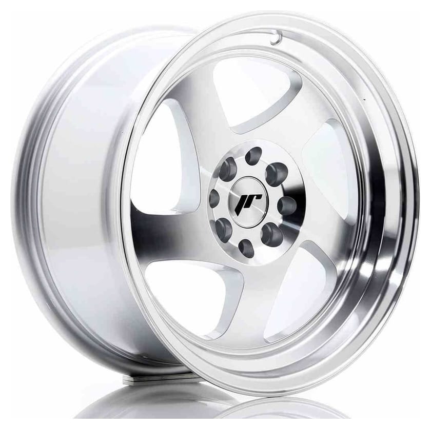 JR Wheels JR15 16x8 ET25 4x100/108 Machined Silver