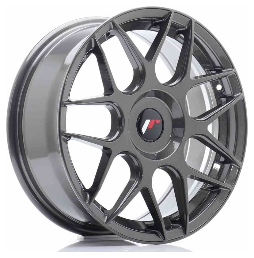 JR Wheels JR18 17x7 ET20-40 Blank Hyper Gray
