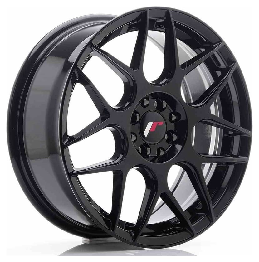 JR Wheels JR18 17x7 ET40 4x100/108 Glossy Black