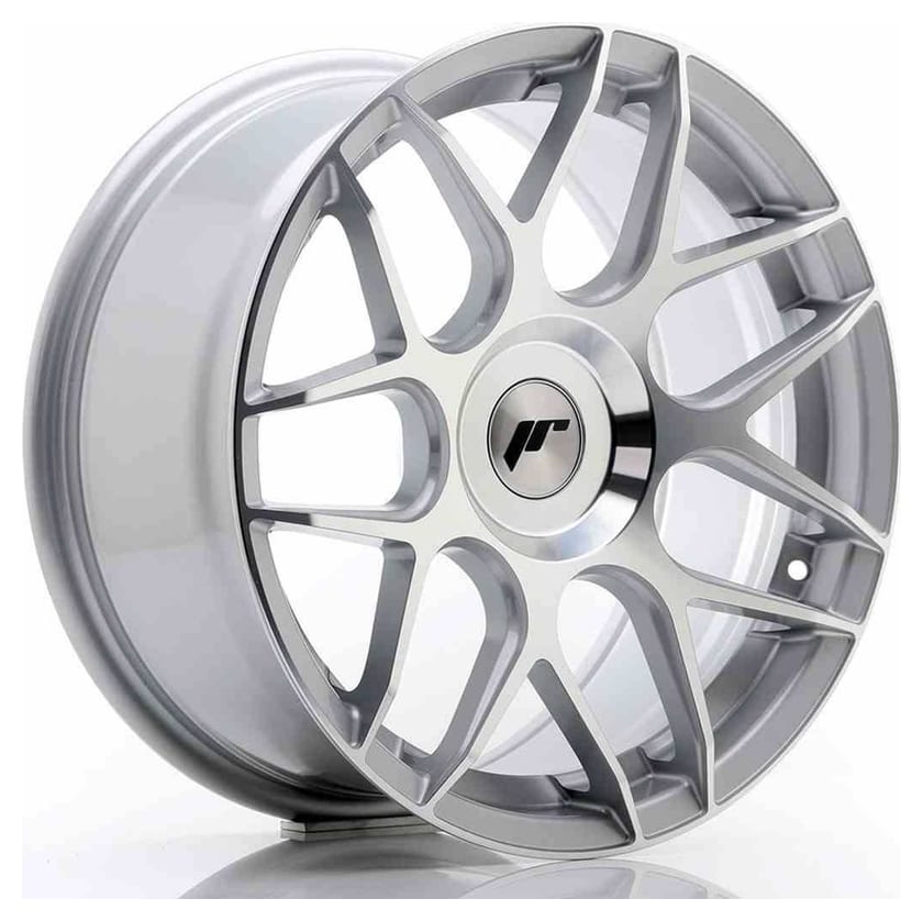 JR Wheels JR18 17x8 ET25-35 Blank Machined Silver