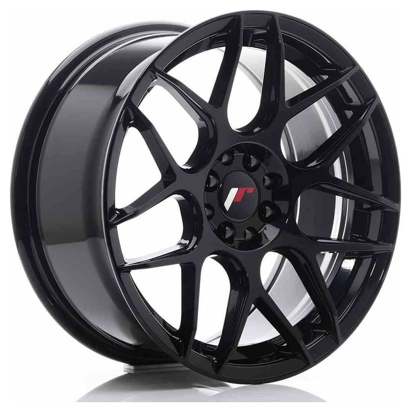 JR Wheels JR18 17x8 ET25 4x100/108 Glossy Black
