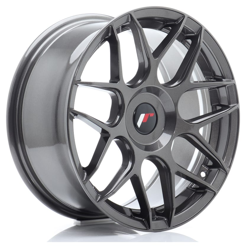 JR Wheels JR18 17x8 ET35 Blank Hyper Gray
