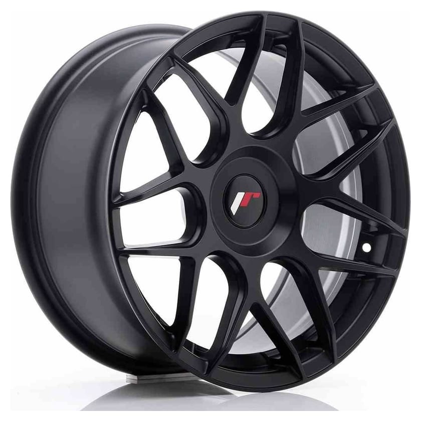 JR Wheels JR18 17x8 ET35 Blank Matt Black