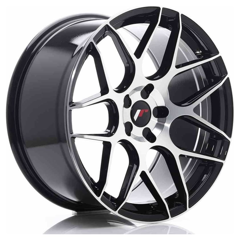 JR Wheels JR18 20x10 ET20-45 5H Blank Glossy Black