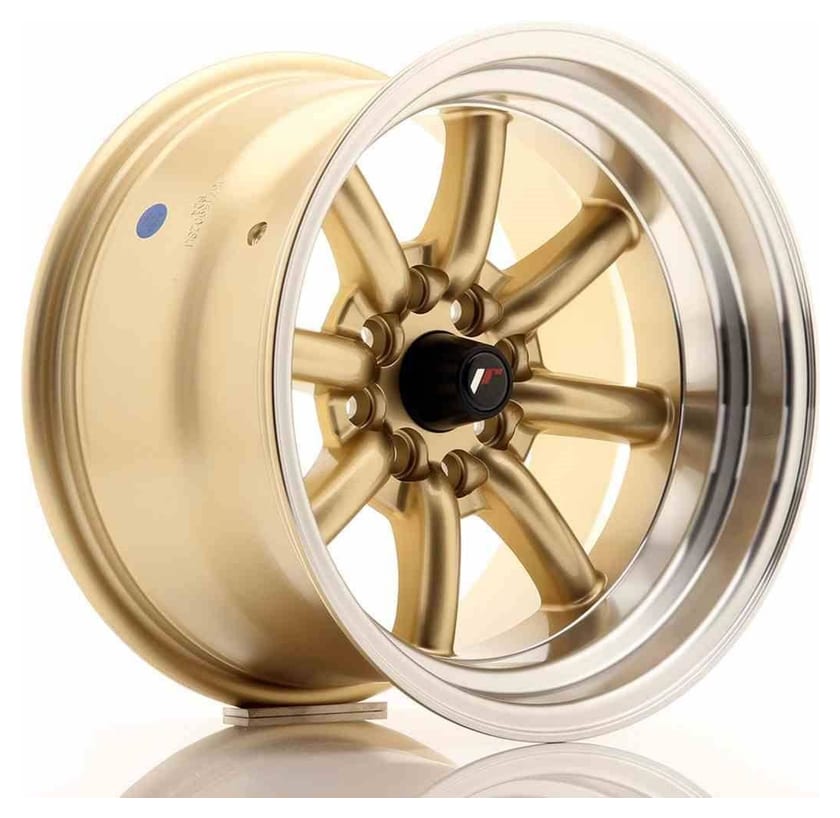 JR Wheels JR19 15x9 ET-13 4x100/114 Gold