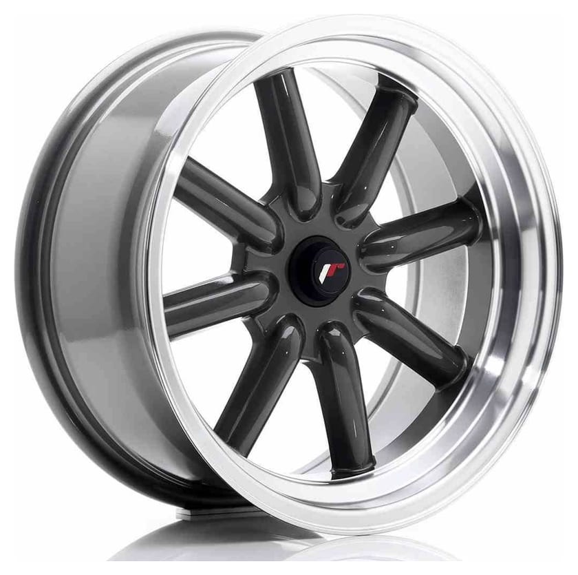 JR Wheels JR19 17x8 ET-20-0 BLANK Gun Metal