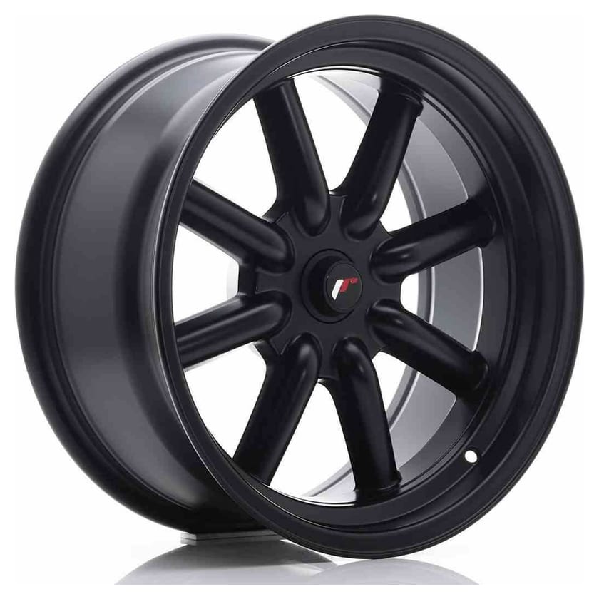 JR Wheels JR19 17x8 ET-20-0 BLANK Matt Black
