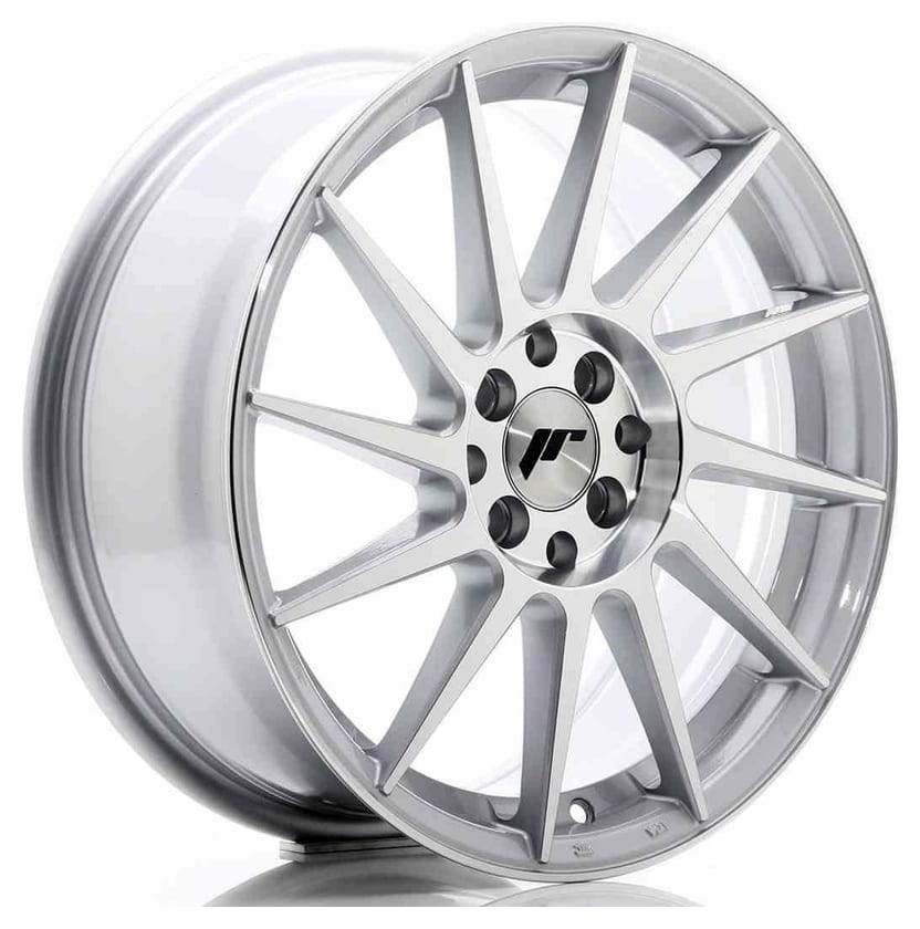 JR Wheels JR22 17x7 ET25 4x100/108 Silver Machined Face
