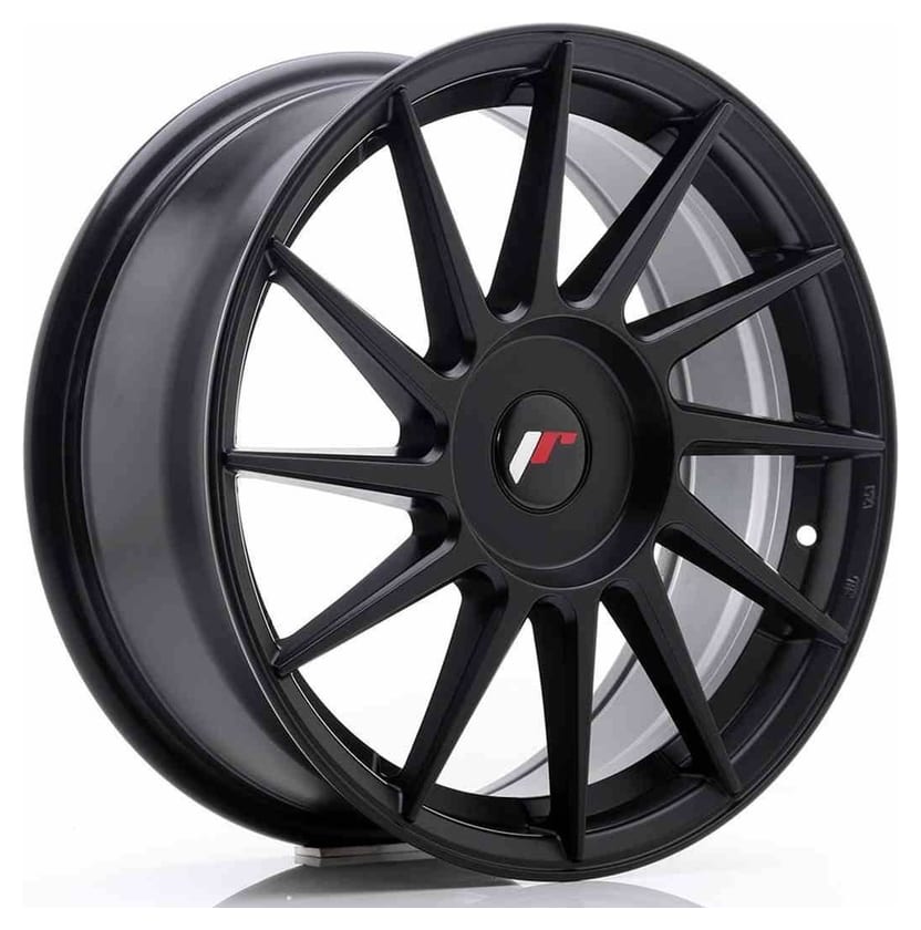 JR Wheels JR22 17x7 ET35-40 BLANK Matt Black