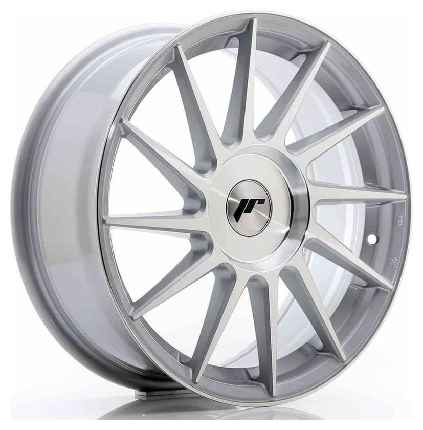 JR Wheels JR22 17x7 ET35-40 BLANK Silver Machined Face