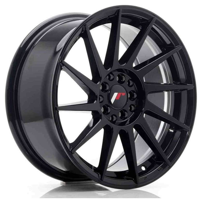 JR Wheels JR22 17x8 ET35 5x100/114 Glossy Black