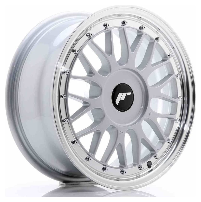 JR Wheels JR23 16x7 ET20-45 BLANK Hyper Silver w/Machined Lip