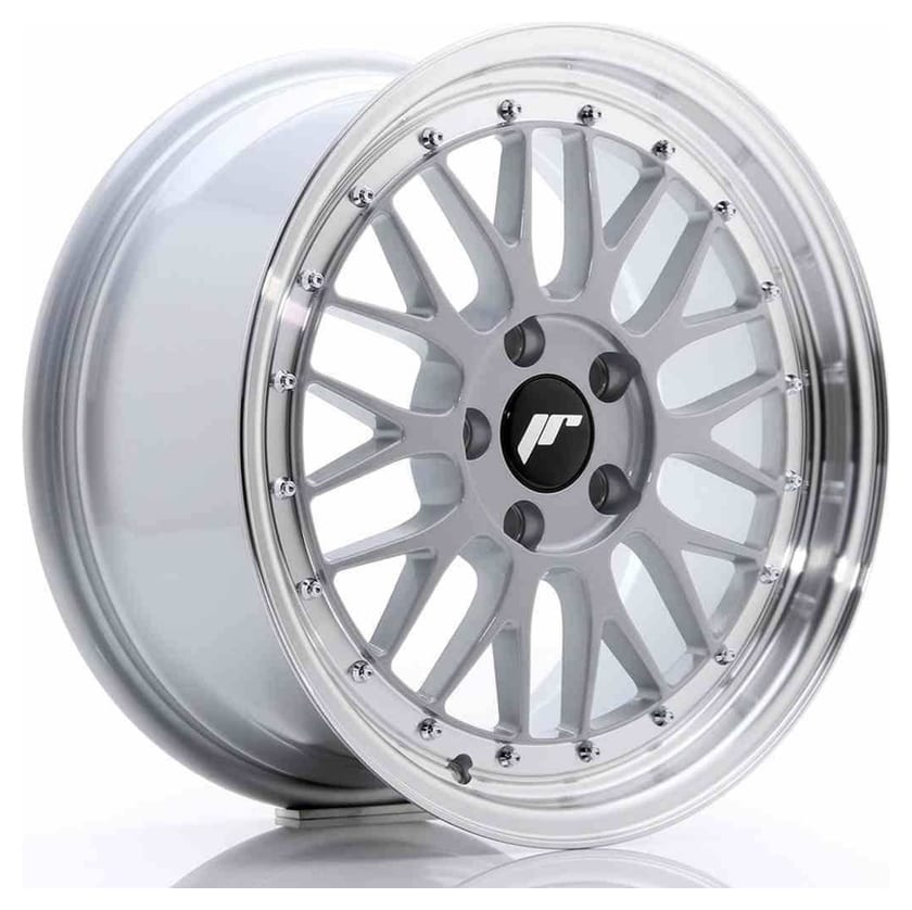 JR Wheels JR23 17x8 ET35 5x100 Hyper Silver w/Machined Lip