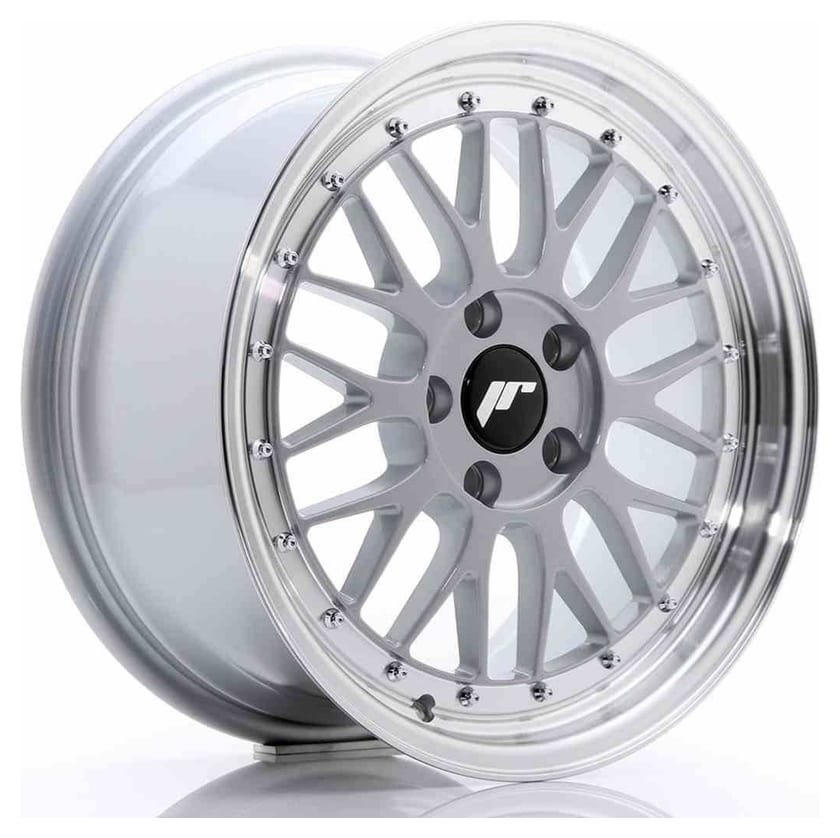 JR Wheels JR23 17x8 ET40 5x112 Hyper Silver w/Machined Lip