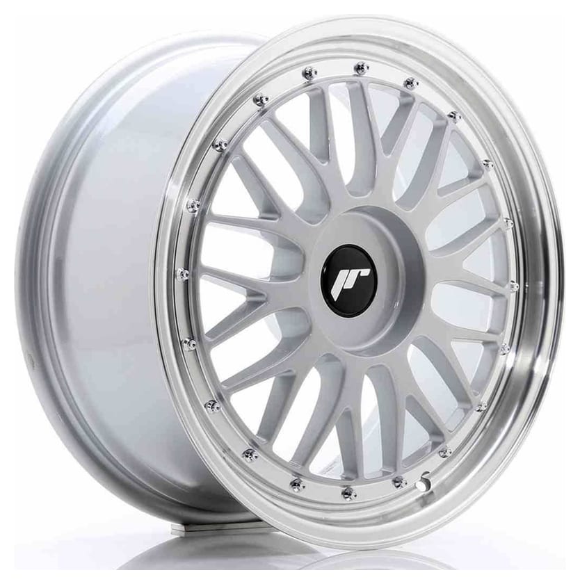 JR Wheels JR23 18x8 ET30-45 BLANK Hyper Silver w/Machined Lip