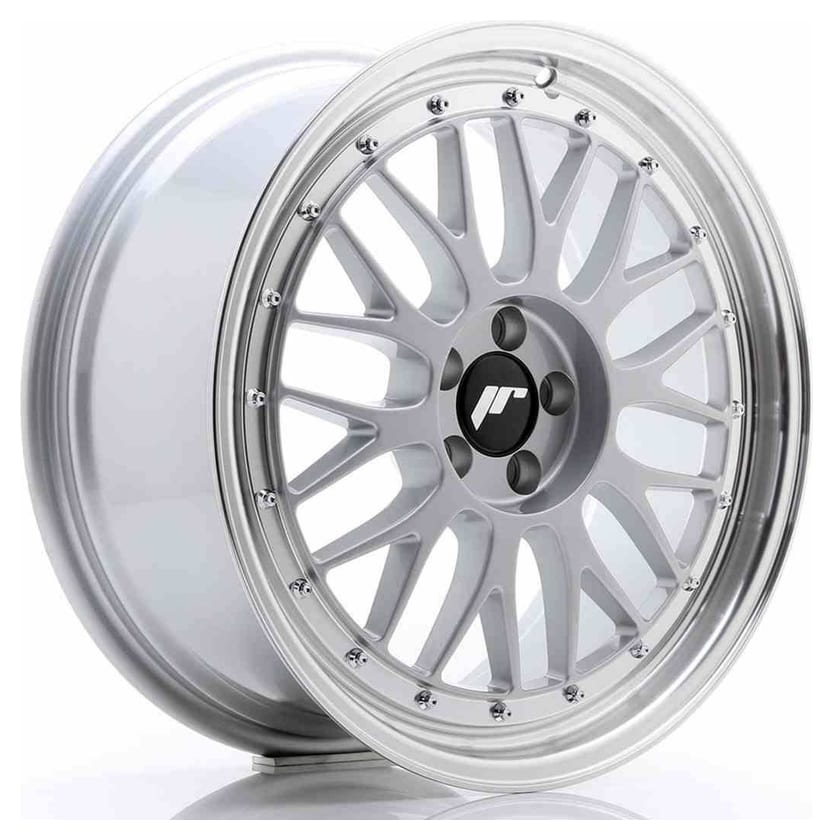 JR Wheels JR23 18x8 ET35 5x100 Hyper Silver w/Machined Lip