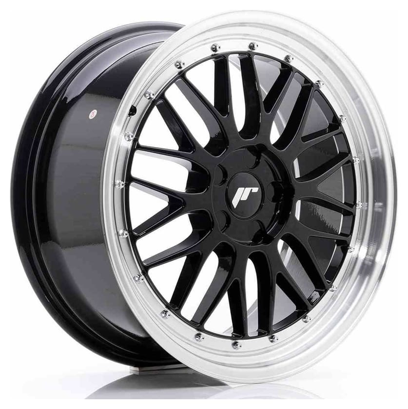 JR Wheels JR23 19x8,5 ET35-50 5H BLANK Gloss Black w/Machined Lip
