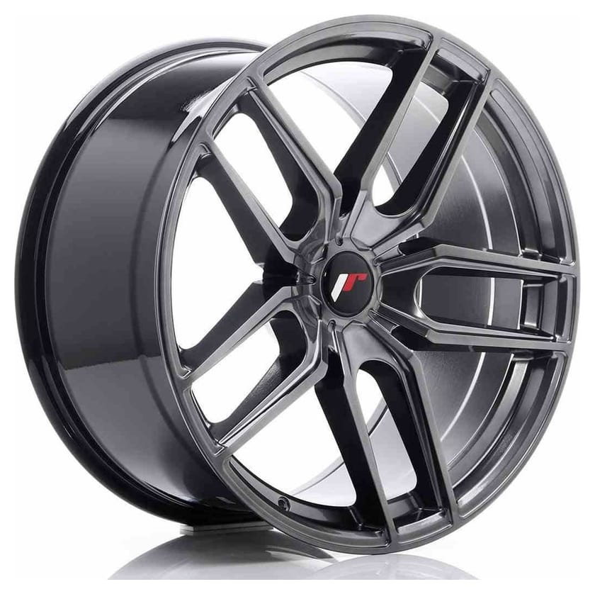 JR Wheels JR25 20x10 ET20-40 5H BLANK Hyper Black