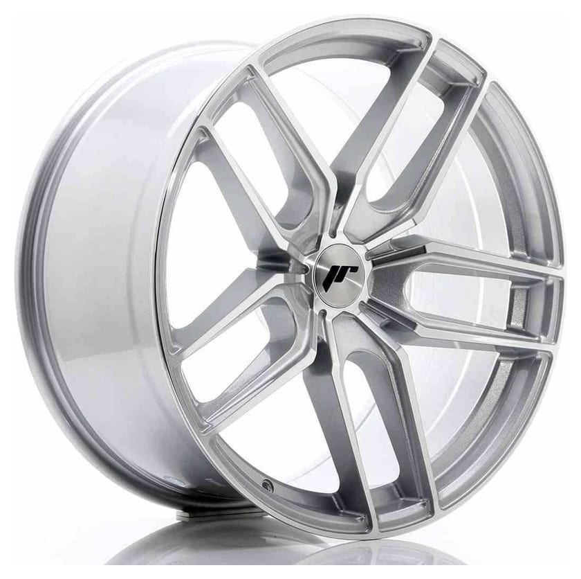 JR Wheels JR25 20x10 ET20-40 5H BLANK Silver Machined Face