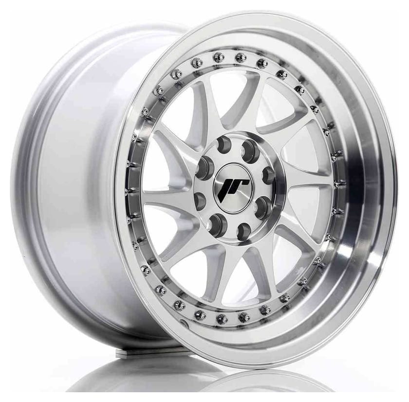 JR Wheels JR26 15x8 ET25 4x100/108 Silver Machined Face
