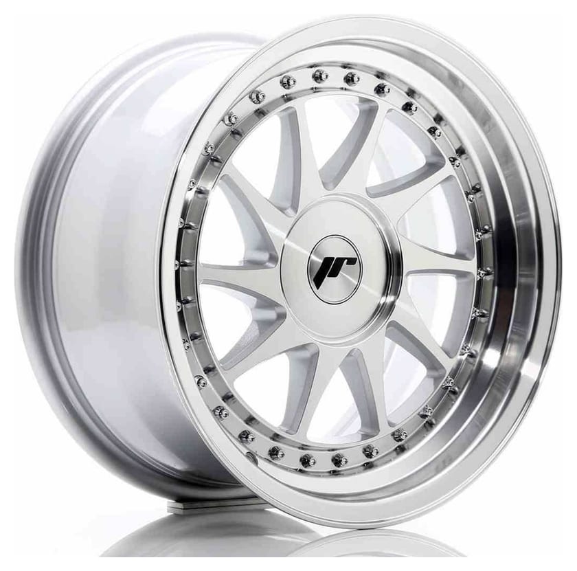 JR Wheels JR26 16x8 ET10-30 BLANK Silver Machined Face