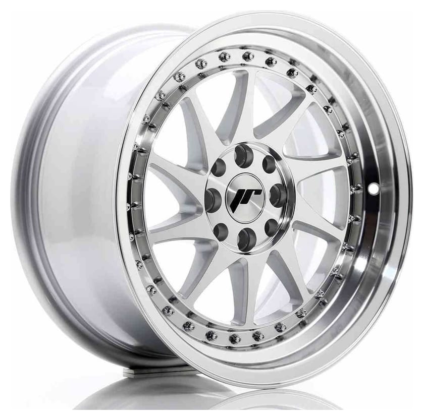 JR Wheels JR26 16x8 ET25 4x100/108 Silver Machined Face