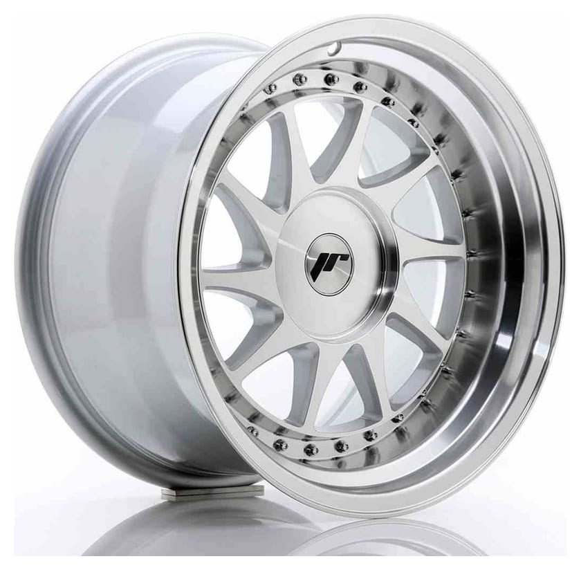 JR Wheels JR26 17x10 ET0-25 BLANK Silver Machined Face