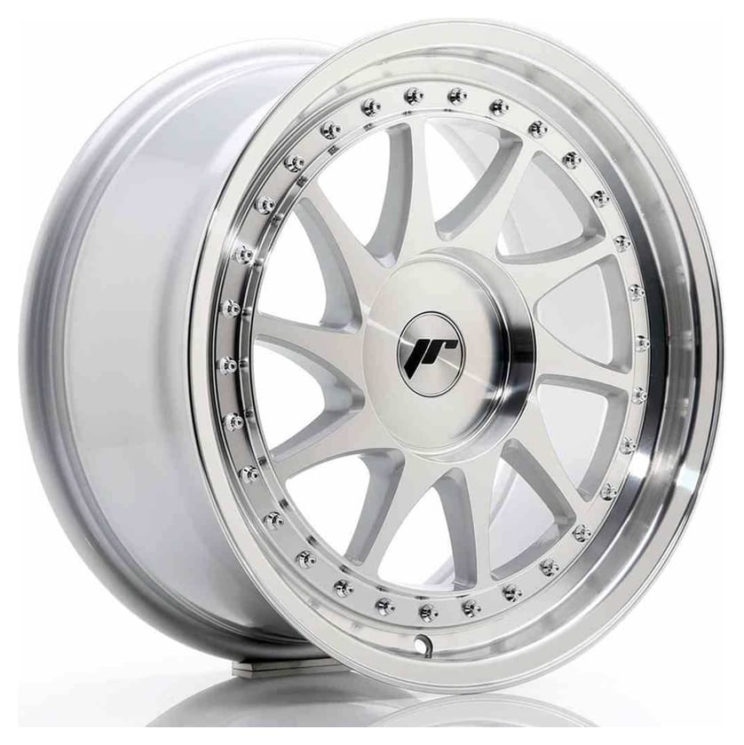 JR Wheels JR26 17x8 ET20-35 BLANK Silver Machined Face