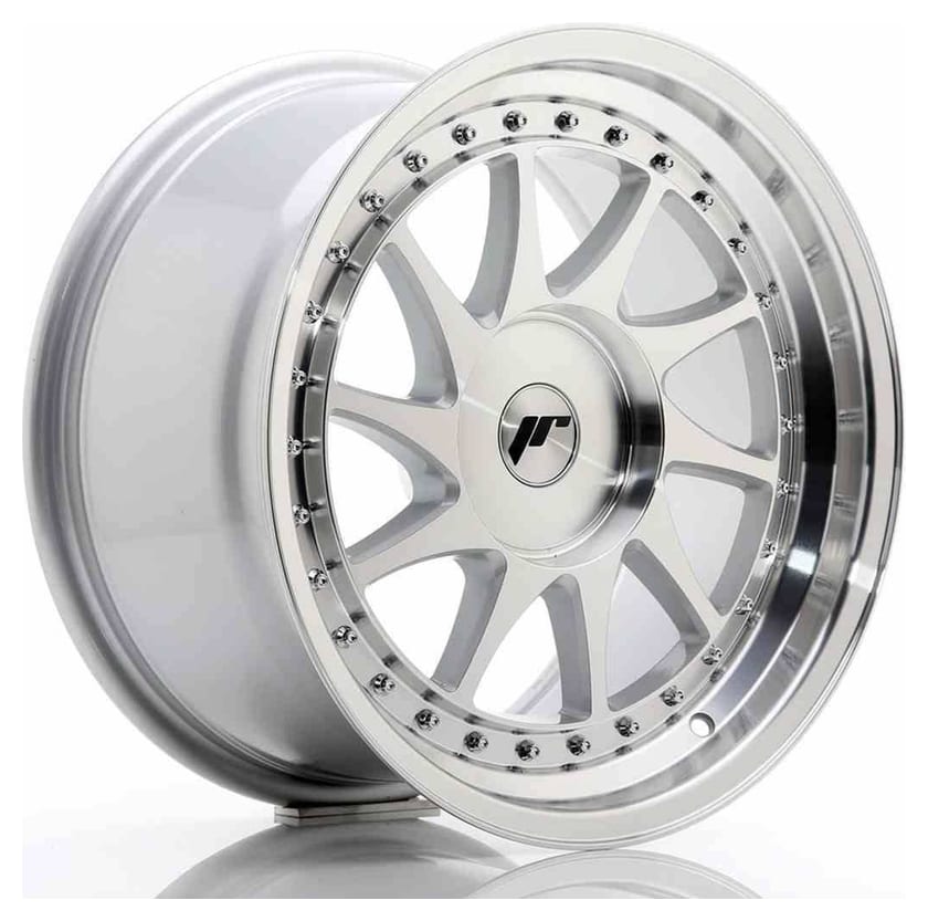 JR Wheels JR26 17x9 ET20-35 BLANK Silver Machined Face