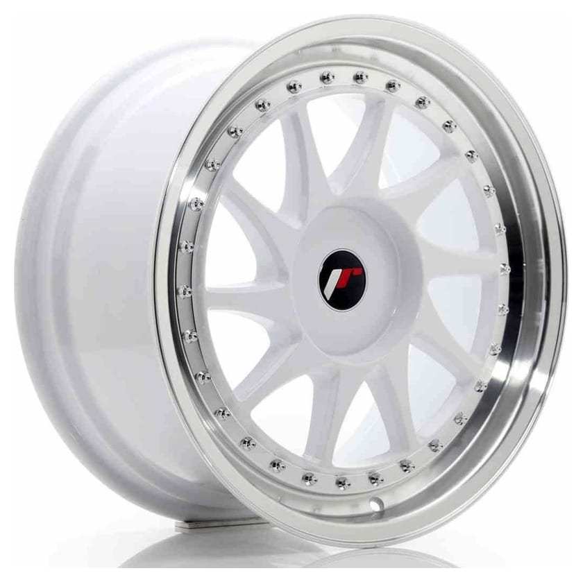 JR Wheels JR26 18x8,5 ET20-40 BLANK White w/Machined Lip