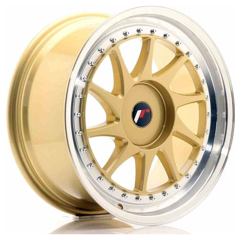 JR Wheels JR26 18x8,5 ET35-40 BLANK Gold w/Machined Lip