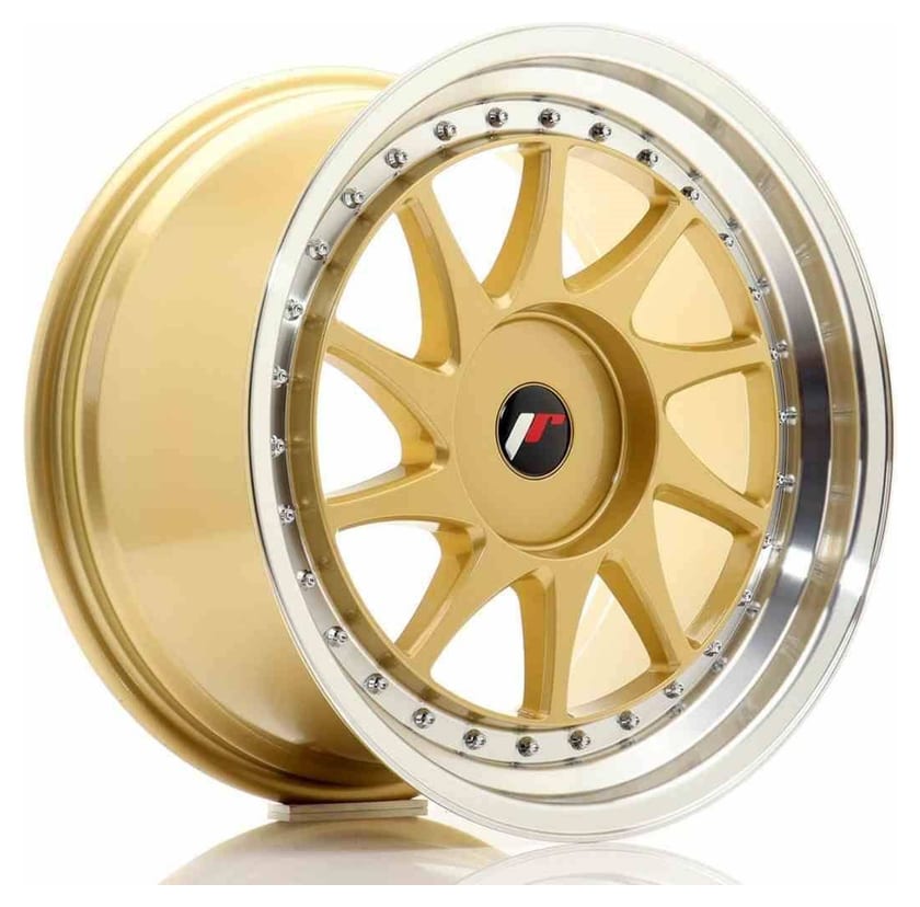 JR Wheels JR26 18x9,5 ET20-40 BLANK Gold w/Machined Lip