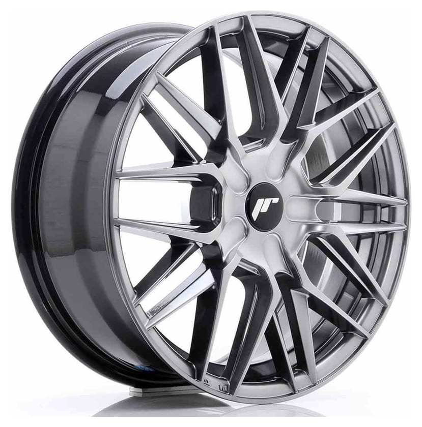 JR Wheels JR28 17x7 ET20-45 BLANK Hyper Black