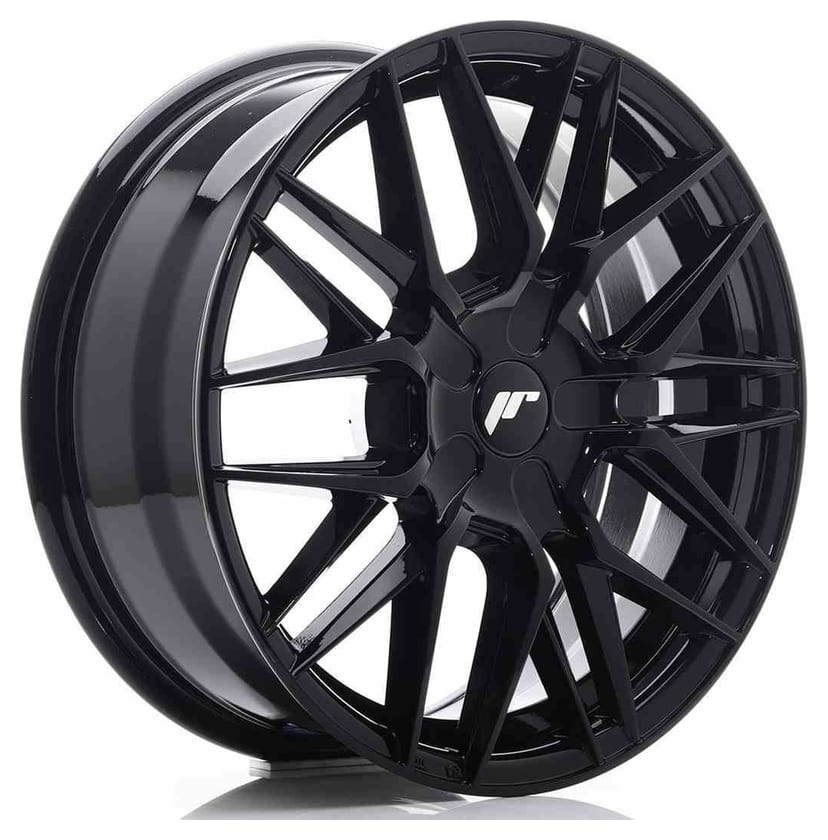 JR Wheels JR28 17x7 ET35-45 BLANK Glossy Black