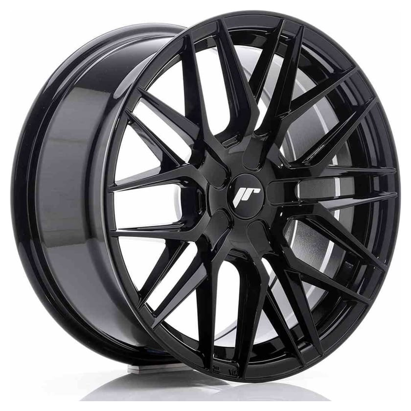 JR Wheels JR28 17x8 ET25-40 BLANK Gloss Black