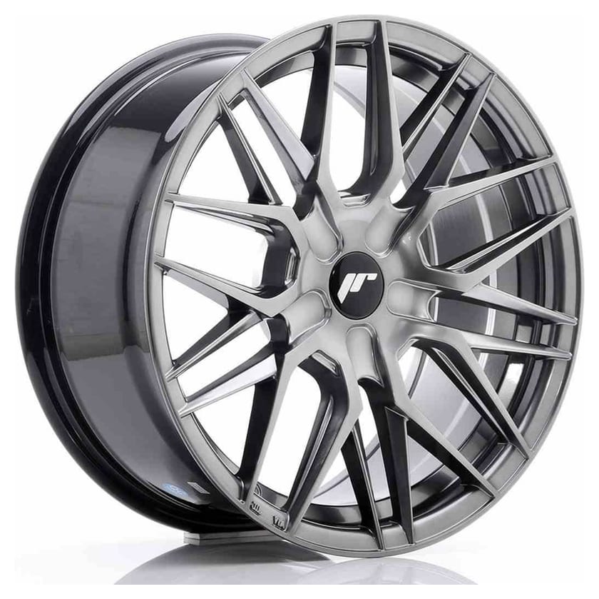 JR Wheels JR28 17x8 ET25-40 BLANK Hyper Black