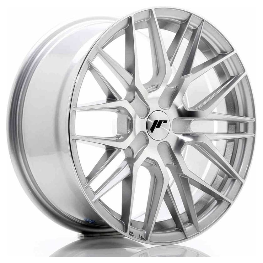 JR Wheels JR28 17x8 ET25-40 BLANK Silver Machined Face