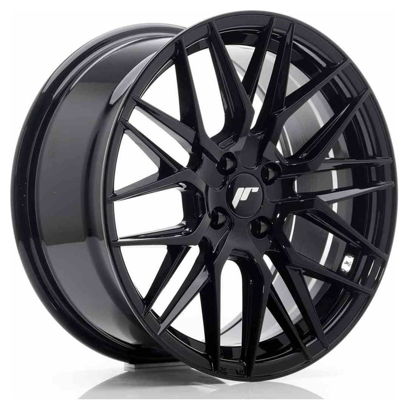 JR Wheels JR28 17x8 ET40 4x100 Glossy Black