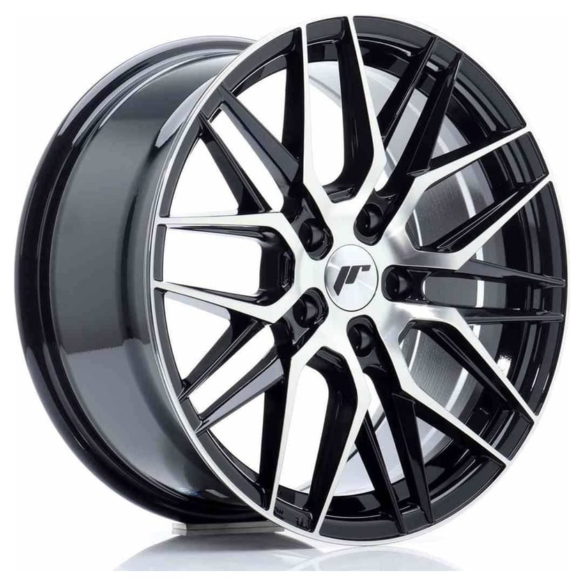 JR Wheels JR28 17x8 ET40 5x114,3 Gloss Black Machined Face